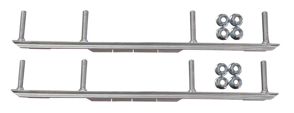 Red XT Snowmobile Skis with 4.5" Shaper Bars Complete Kit M272