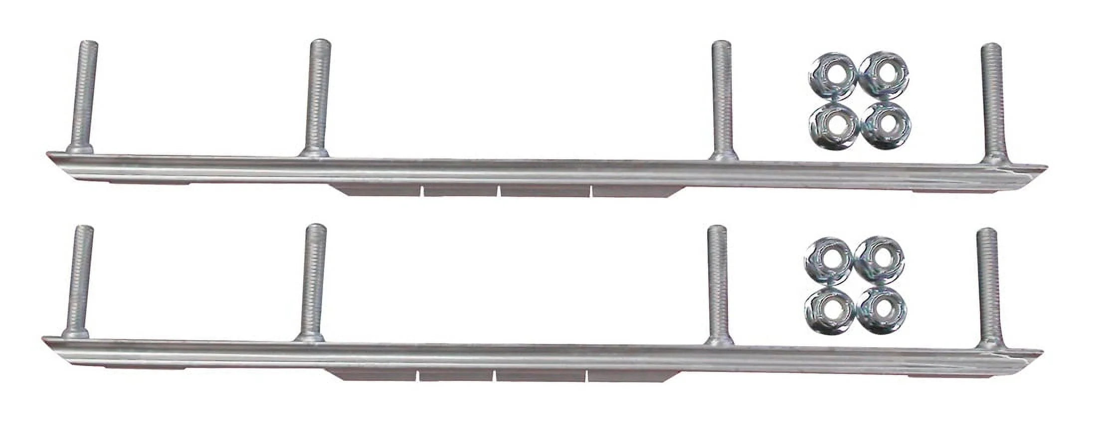 Red XT Snowmobile Skis with 4.5" Shaper Bars Complete Kit M272