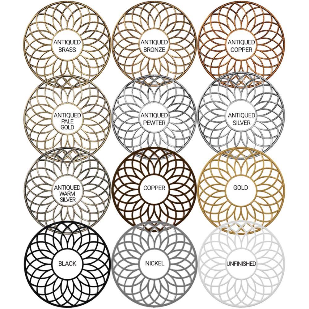 Copper PVC Pierced Ceiling Medallion J47706