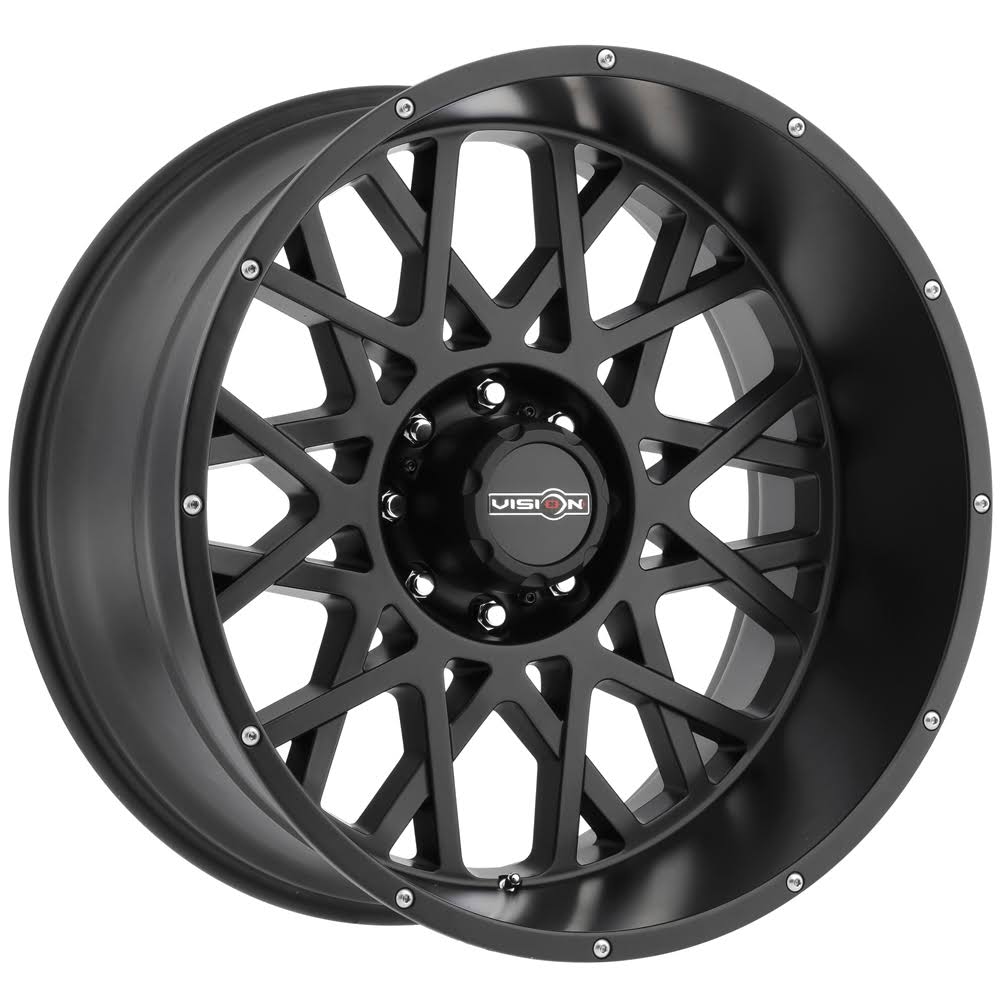 Satin Black 24x12 8x165.1 Wheel D4501