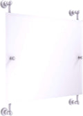 Matte White Frameless Rectangular Wall Mirror Z810