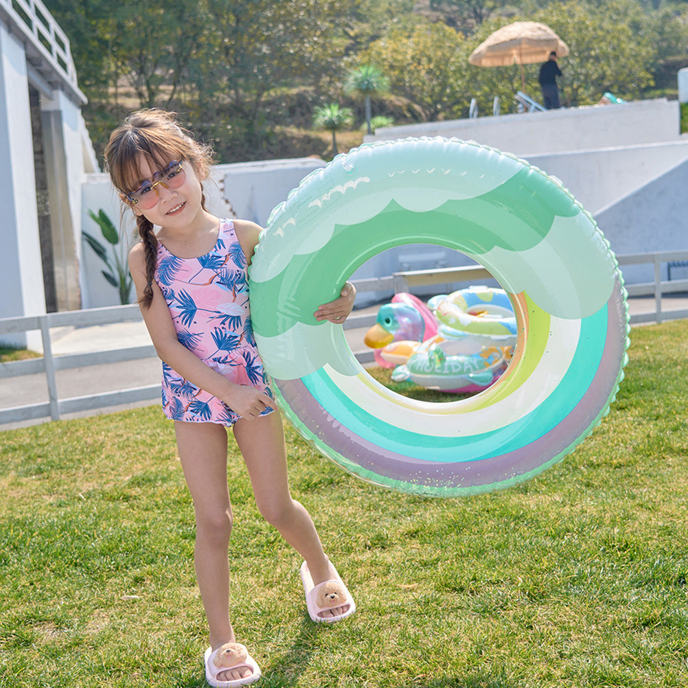 Inflatable Swimming Ring with Sequin Design B3744