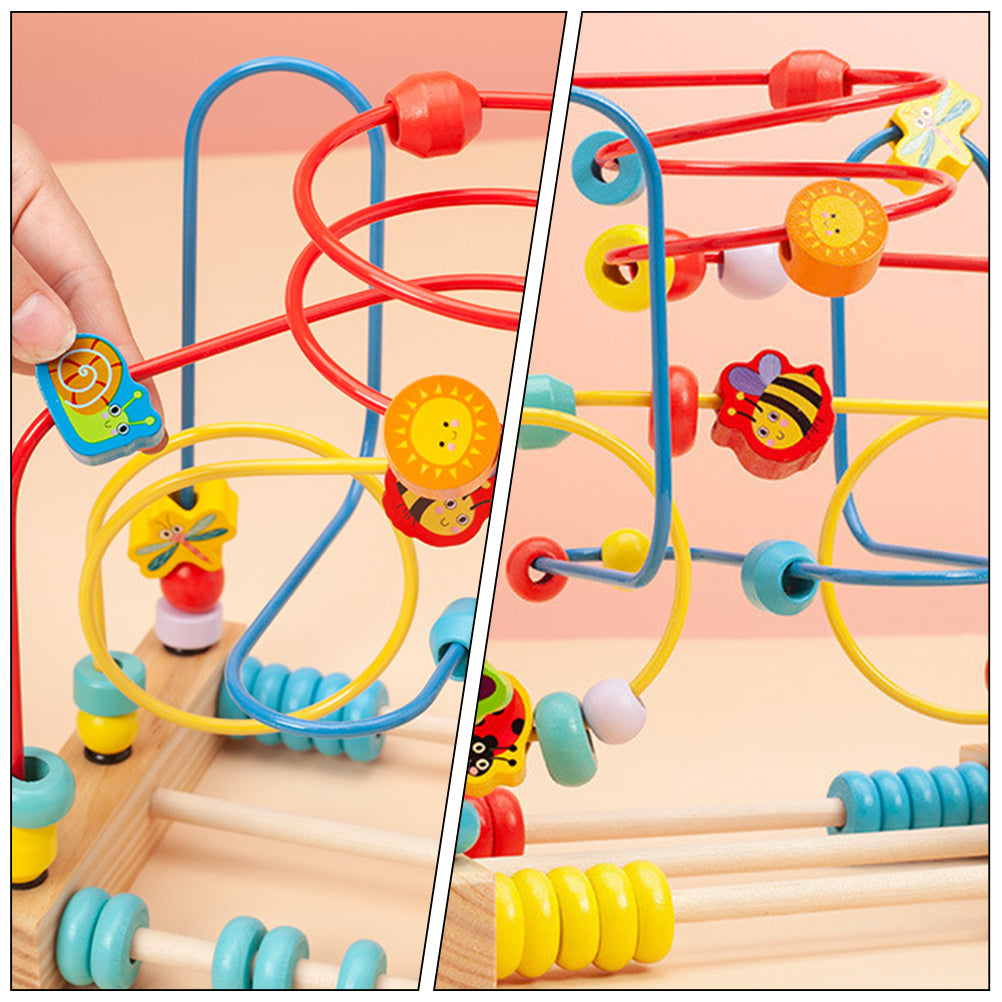 Solid Wood Bead Maze Toys E47227