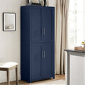 Navy Wood Kitchen Storage Pantry Z2533