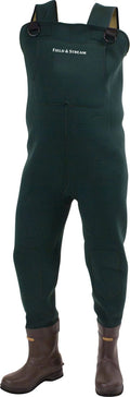 Forest Green Neoprene Felt Sole Chest Waders D90028