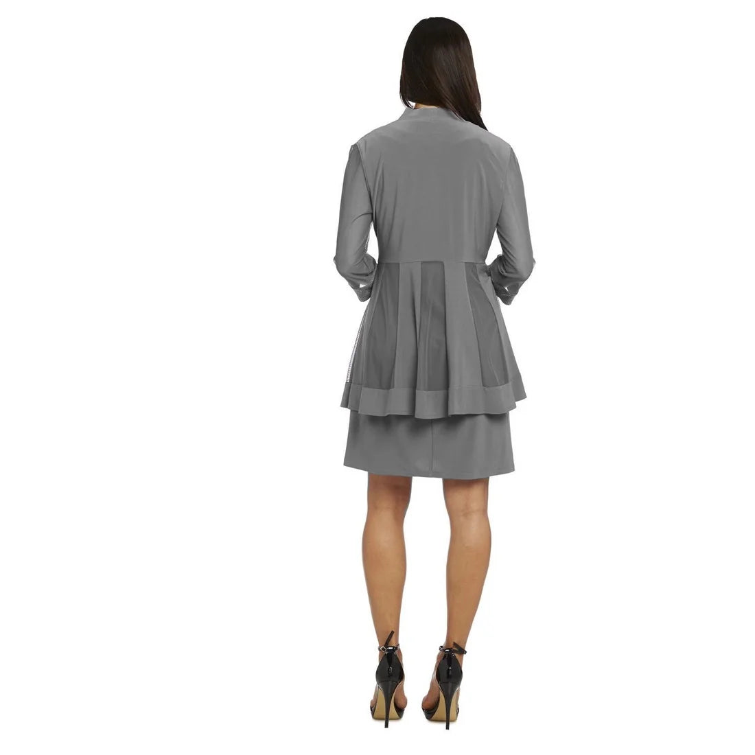 Two Piece Jersey Dress Lace Jacket K268