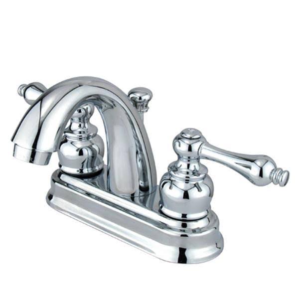 Oil Rubbed Bronze Centerset Lavatory Faucet with Metal Lever Handles R61653