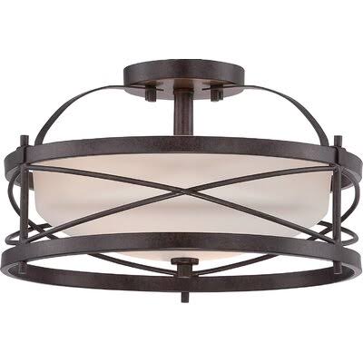2-Light Semi Flush Mount W5355