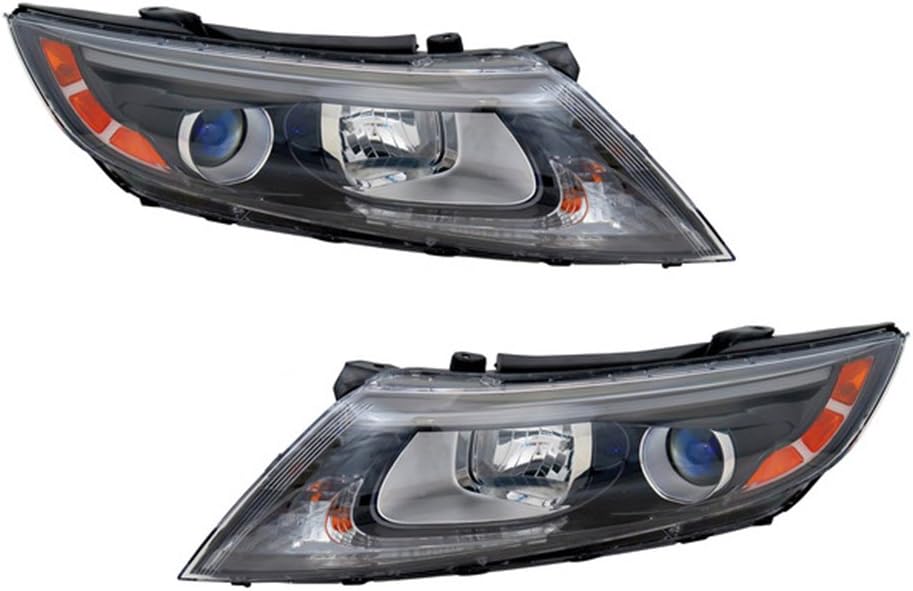 Pair of Headlights Compatible with Kia Optima 2014-2015 L8939
