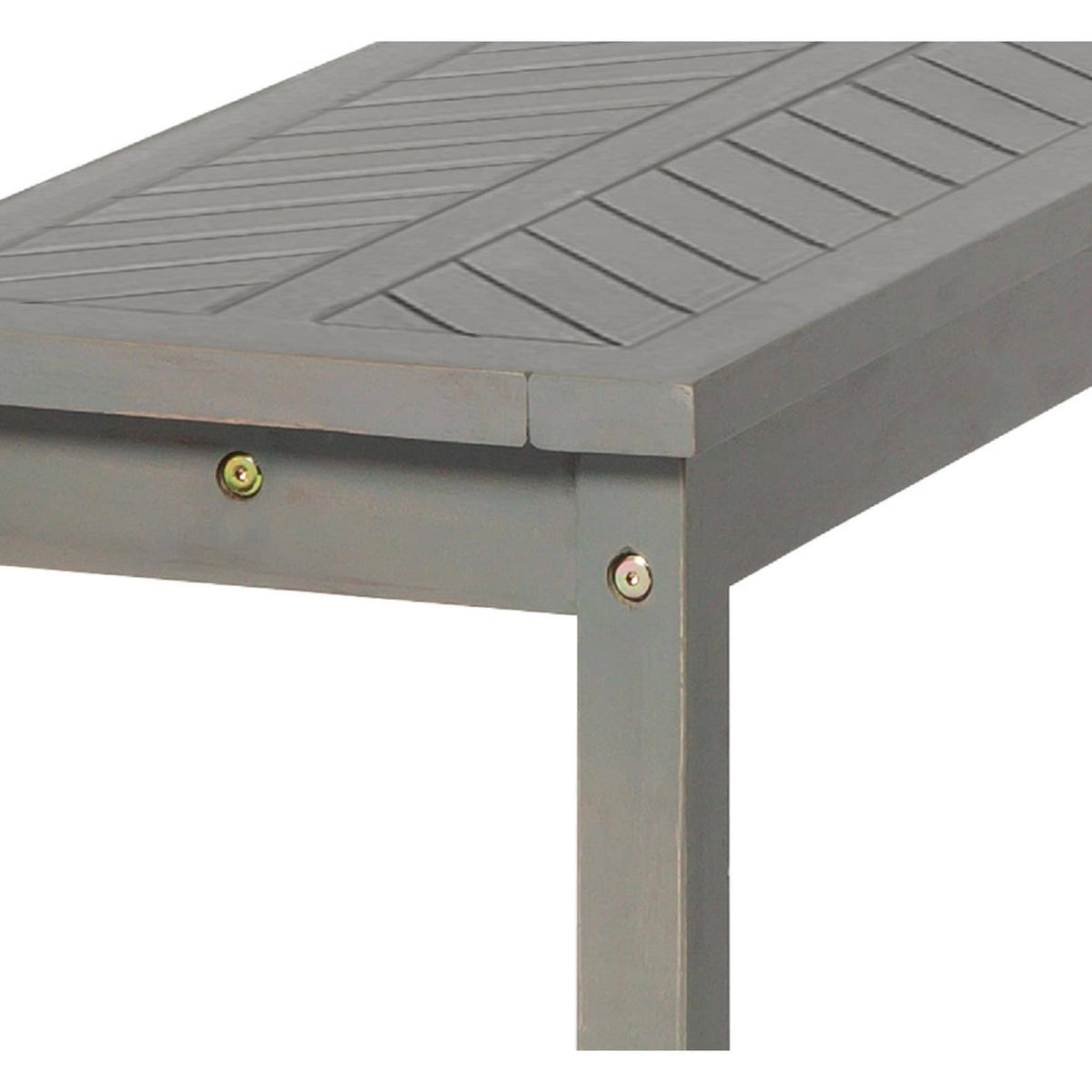 Dark Brown Chevron Patio Bench O6794