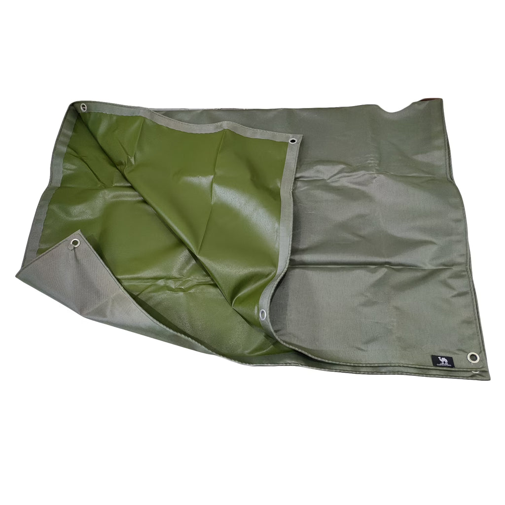 Canvas Tarp with Rustproof Grommets Multipurpose Tarpaulin Cover Q58445