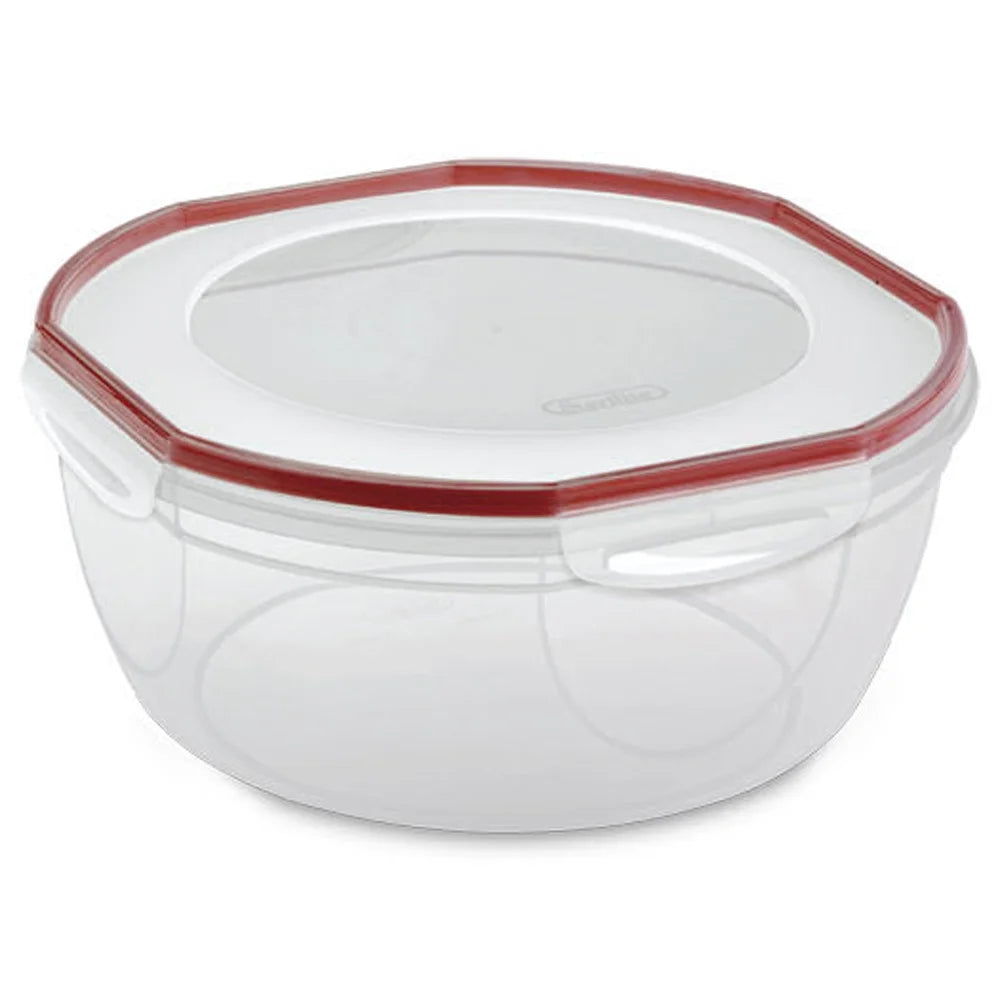 8.10 Quart Plastic Food Storage Bowl Container, 2 Pack C978521