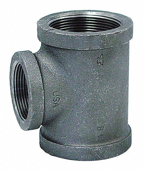 2-1/2x22 x 2-1/2x22 x 2x22 FNPT Galvanized Reducing Tee H88527