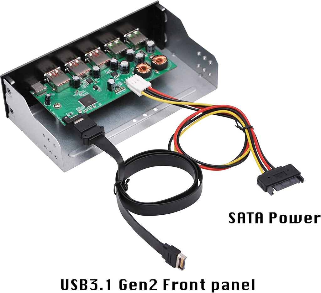 5.25in USB 3.1 Gen2 Hub and Type-C Port, Pack of 2 Y813687
