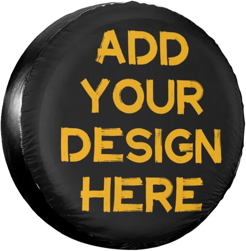 Custom Spare Tire Cover with License Plate Fit for Universal Car Jeep Truck SUV Wheel W6046