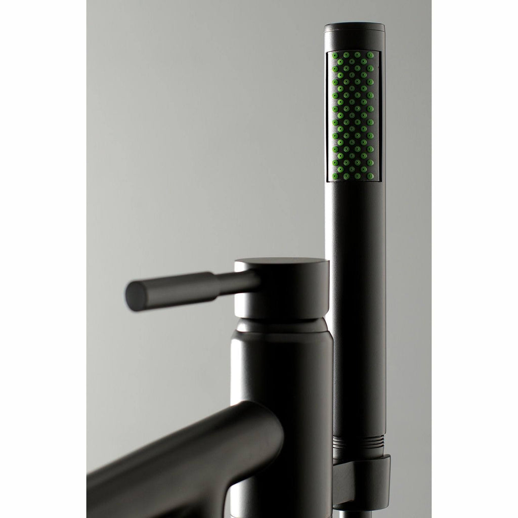 Polished Chrome Freestanding Tub Faucet with Hand Shower N6071