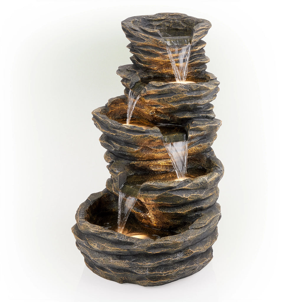 Five-Level Rock Waterfall Fountain K414321