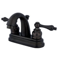 Oil Rubbed Bronze Centerset Lavatory Faucet with Metal Lever Handles R61653