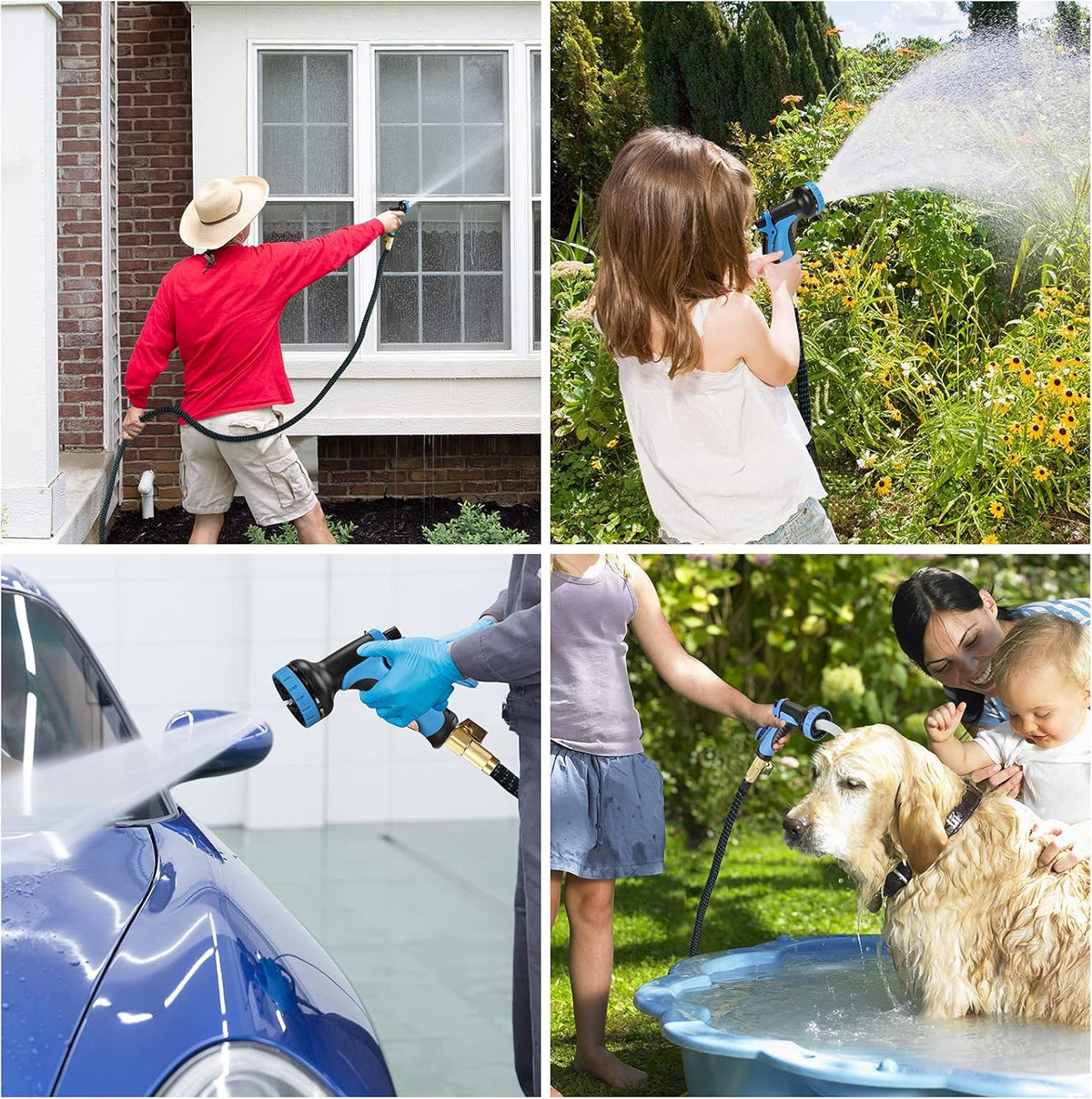 Expandable Garden Hose 100FT Pack of 2 with Spray Nozzle X834668
