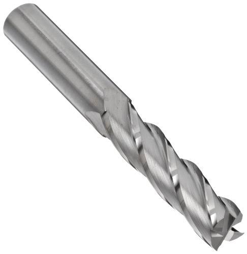 Carbide Square Nose End Mill Long Reach Uncoated Bright Finish 4 Flutes H33031