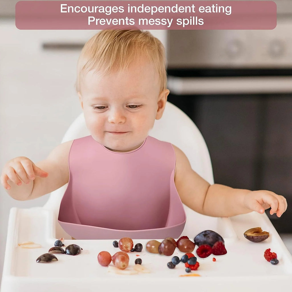 9 Pack Silicone Baby Feeding Set with Sippy Cup and Utensils P5597