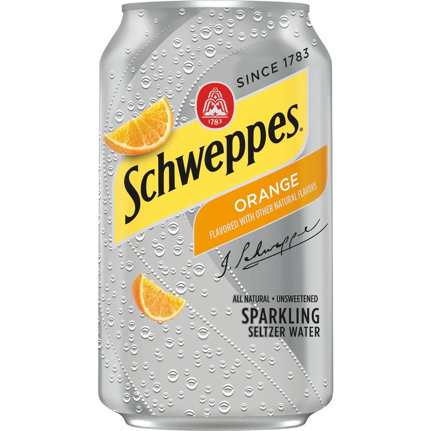 Orange Sparkling Seltzer Water, 12 fl oz cans, 12 pack G2651