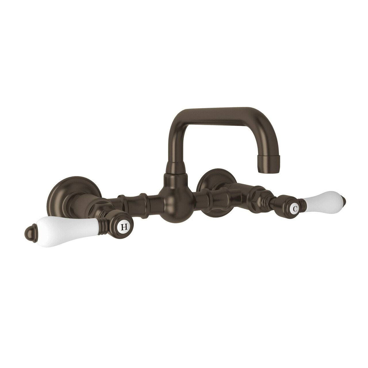 Tuscan Brass Wall Mount Bridge Lavatory Faucet K801958