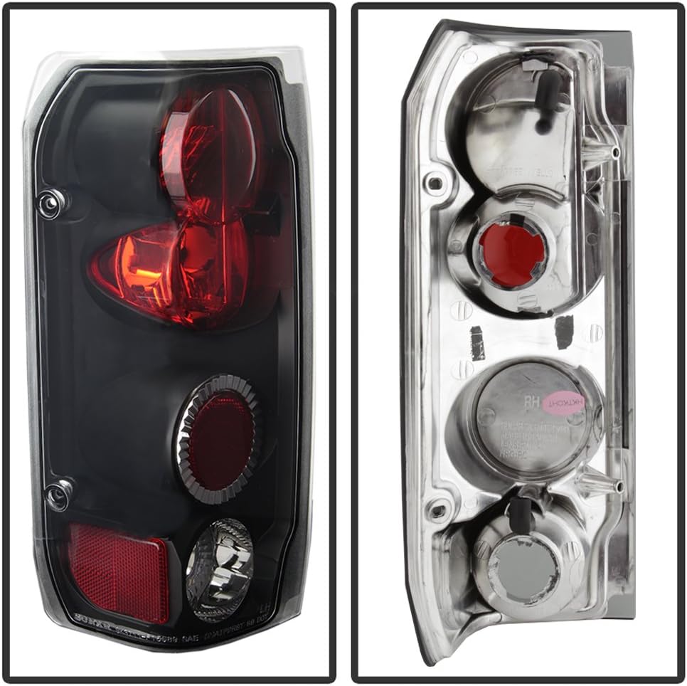Black Rear Tail Lights Brake Lamps Pair J791684