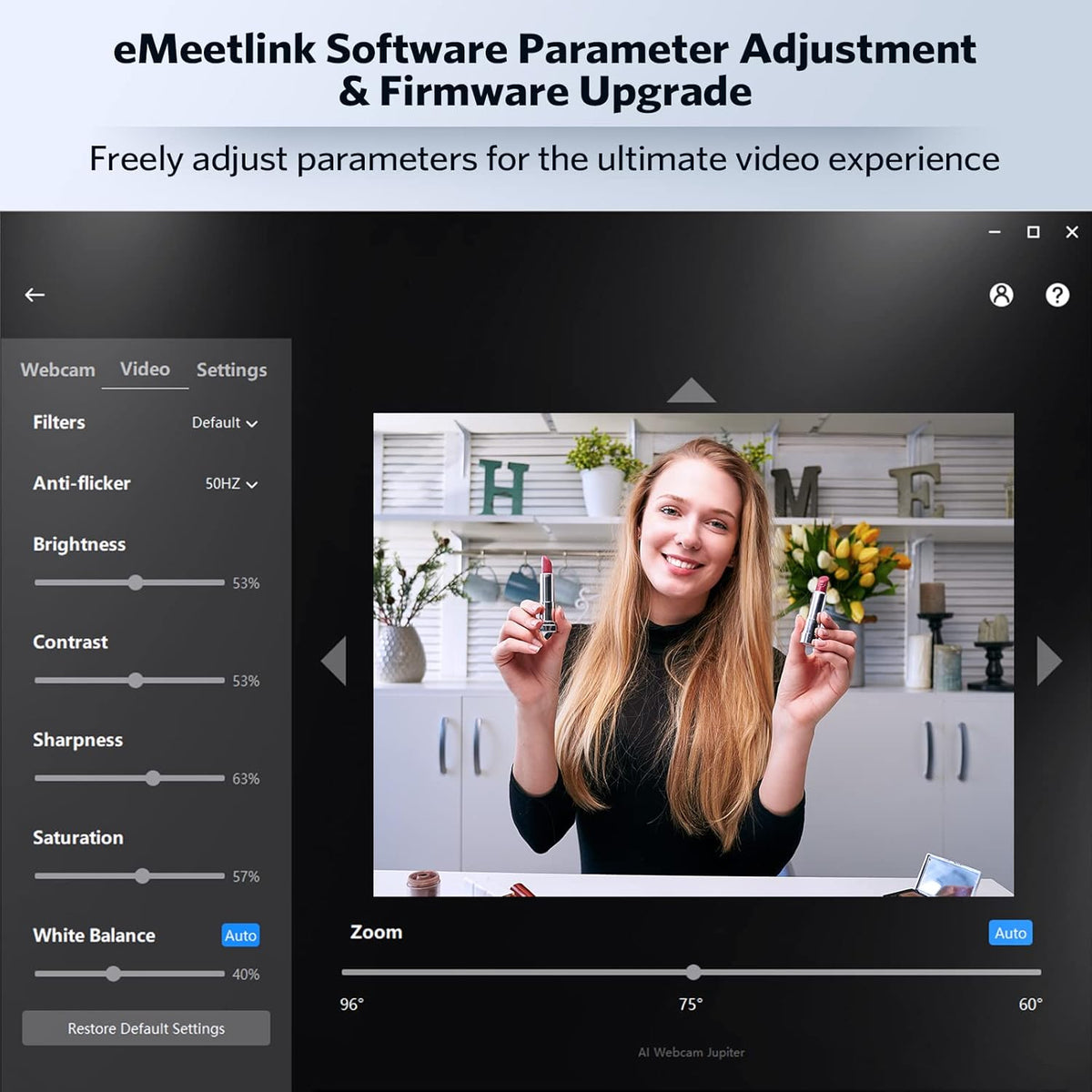1080P 60FPS Webcam with Microphone and Speaker O702180