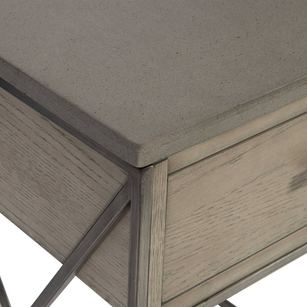 Brown and Gray Rectangular Side Table N962984