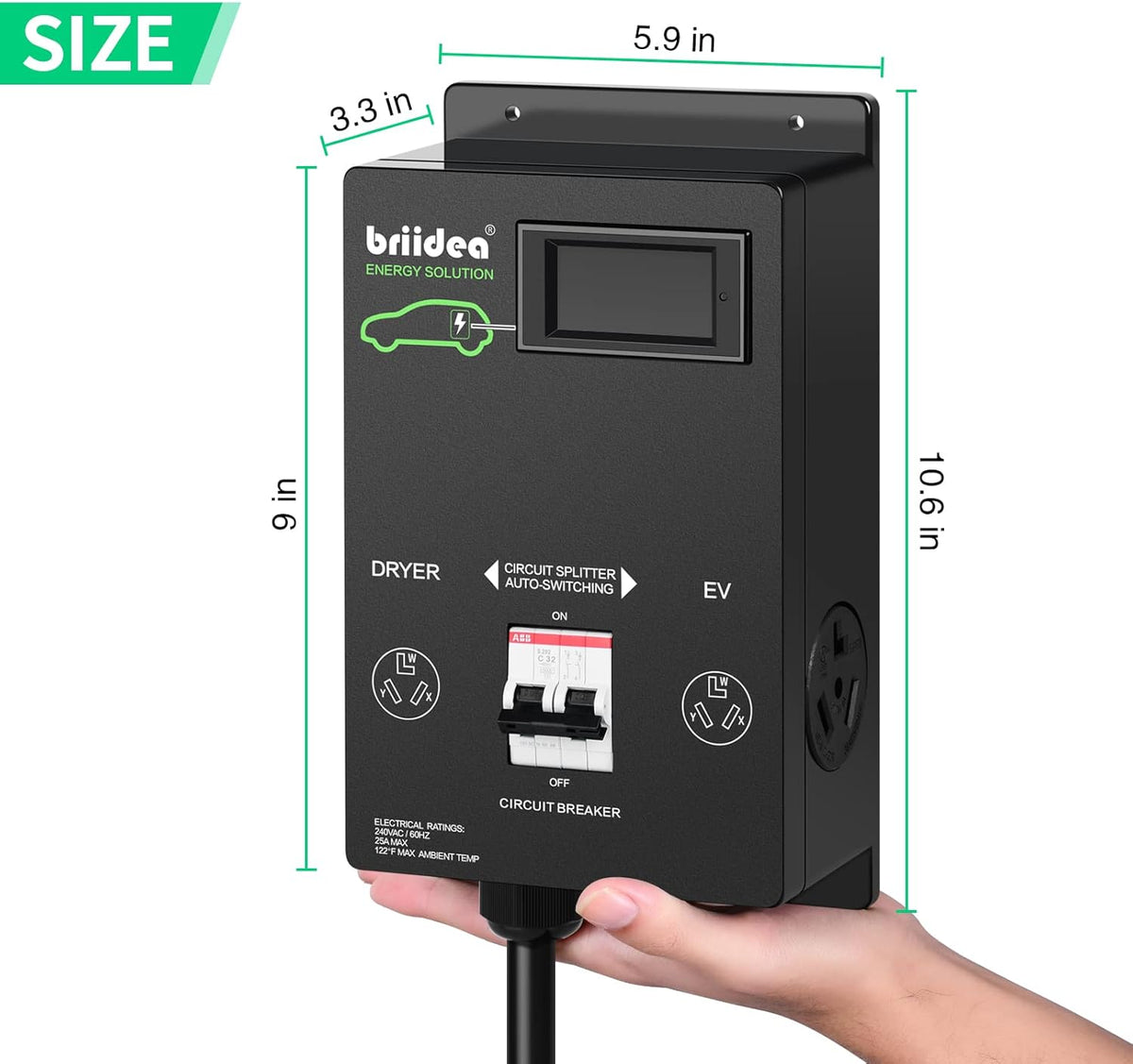 Automatic Power Switch for Dryer and EV U8558