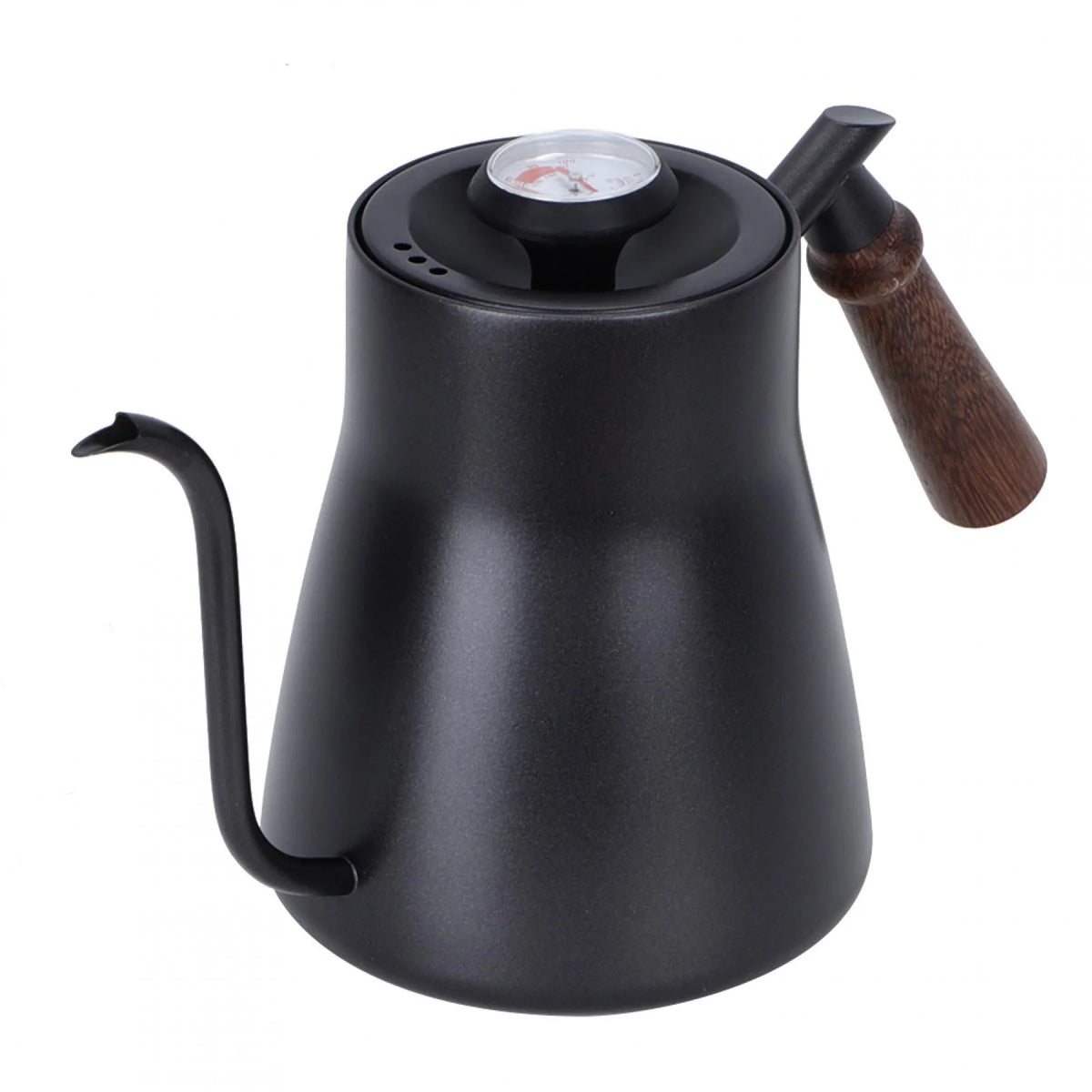 Thermometer Coffee Kettle with Wooden Handle J592