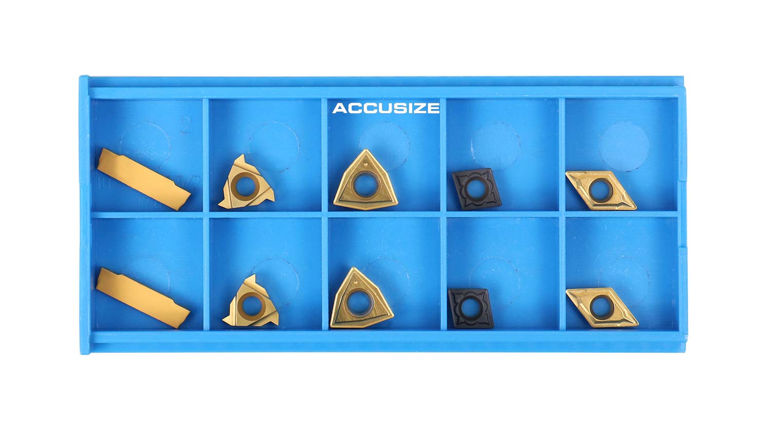 2 Pc of Each Kind of Carbide Inserts, CVD Coated and Tin Coated, Total 10 Pieces P937
