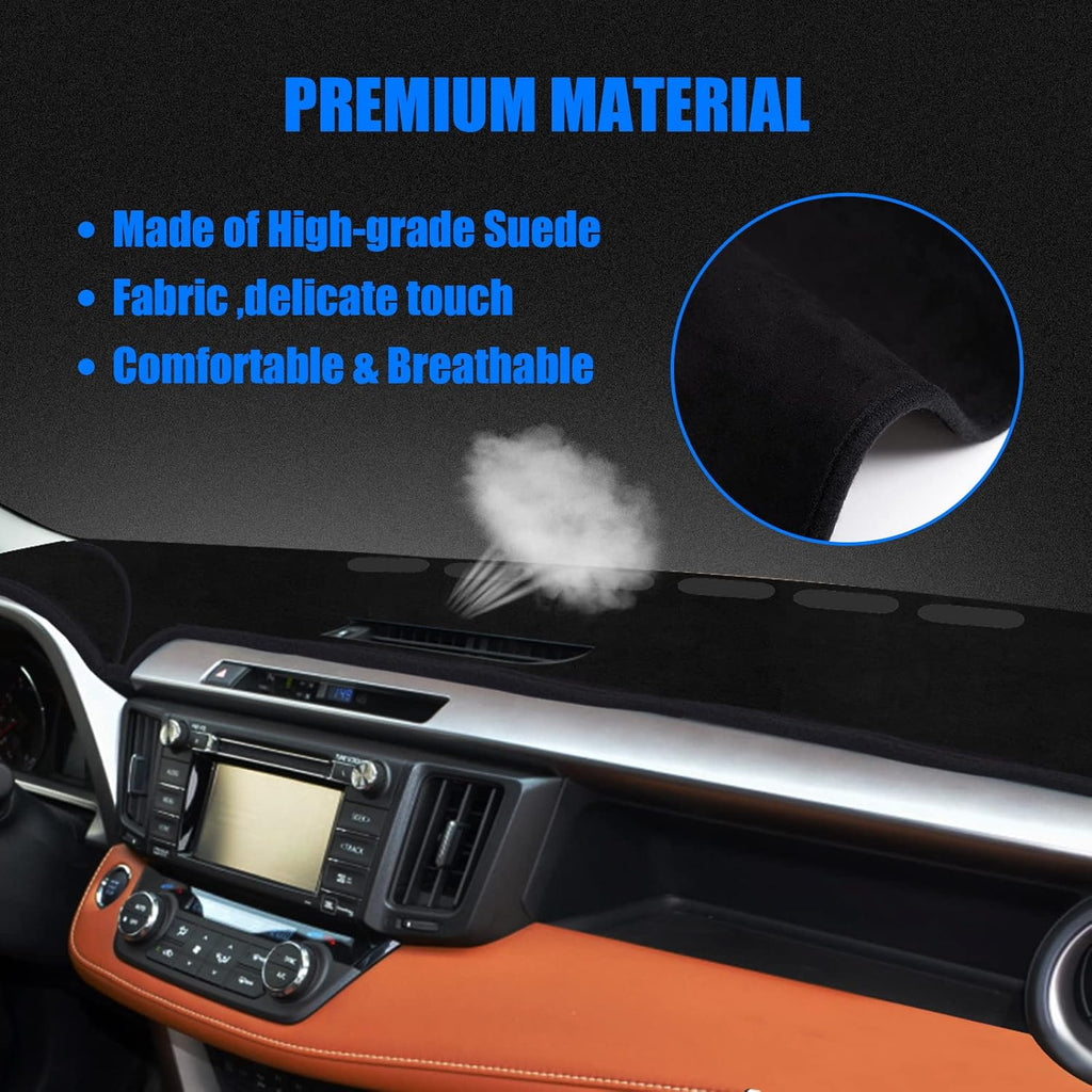Black Custom Fit Dashboard Cover for Jeep Grand Cherokee 2011-2021 V2287