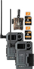 Cellular Trail Camera Twin Pack with SD Cards and Microfiber Cloth Screen Cleaner D2278