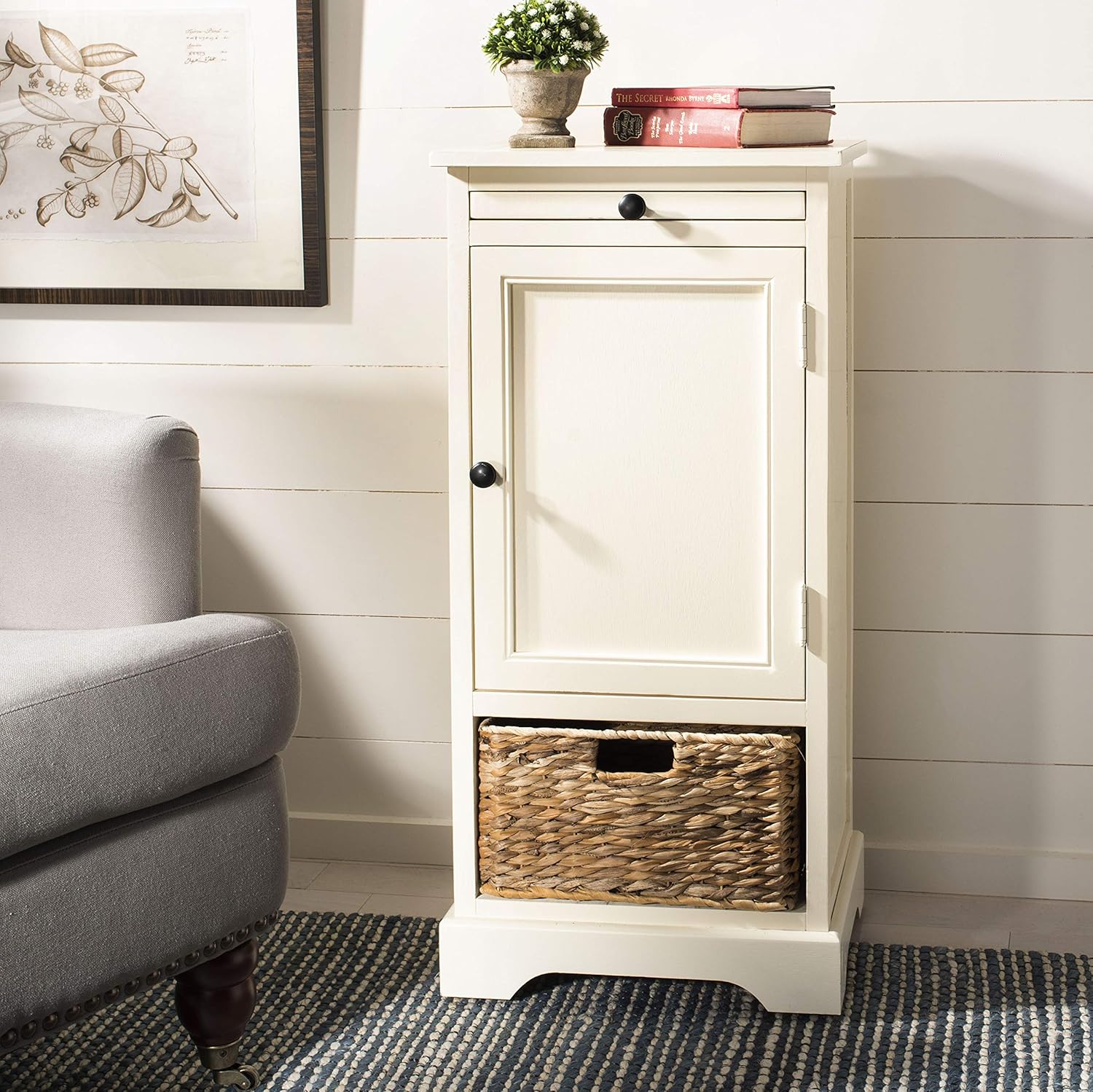 Vintage Grey Tall Storage Unit A731136