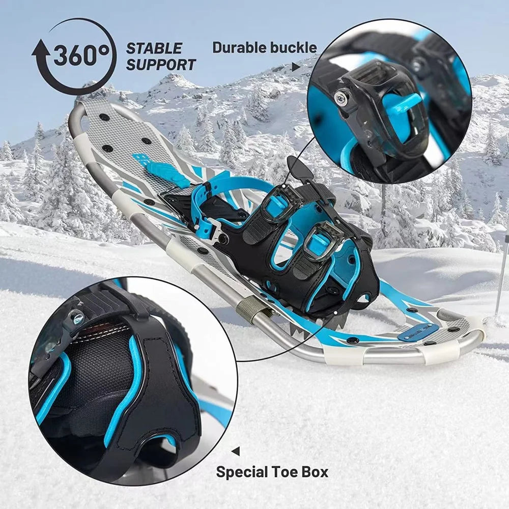 Aluminum Alloy AntiSlip Adjustable Snowshoes P635