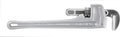 Aluminum Straight 14" Plumbing Pipe Wrench, Silver, Pack of 2 H157481