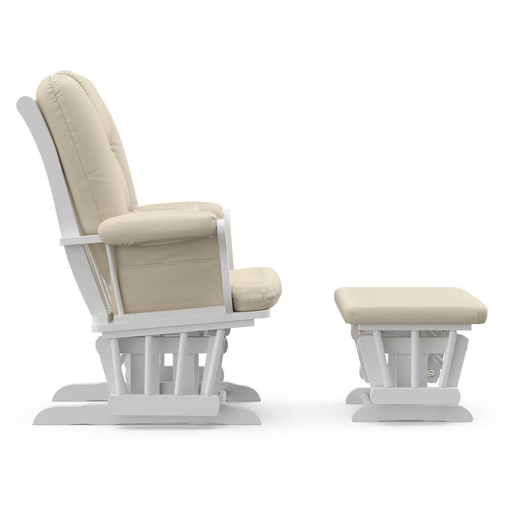 White Glider and Ottoman Y60225