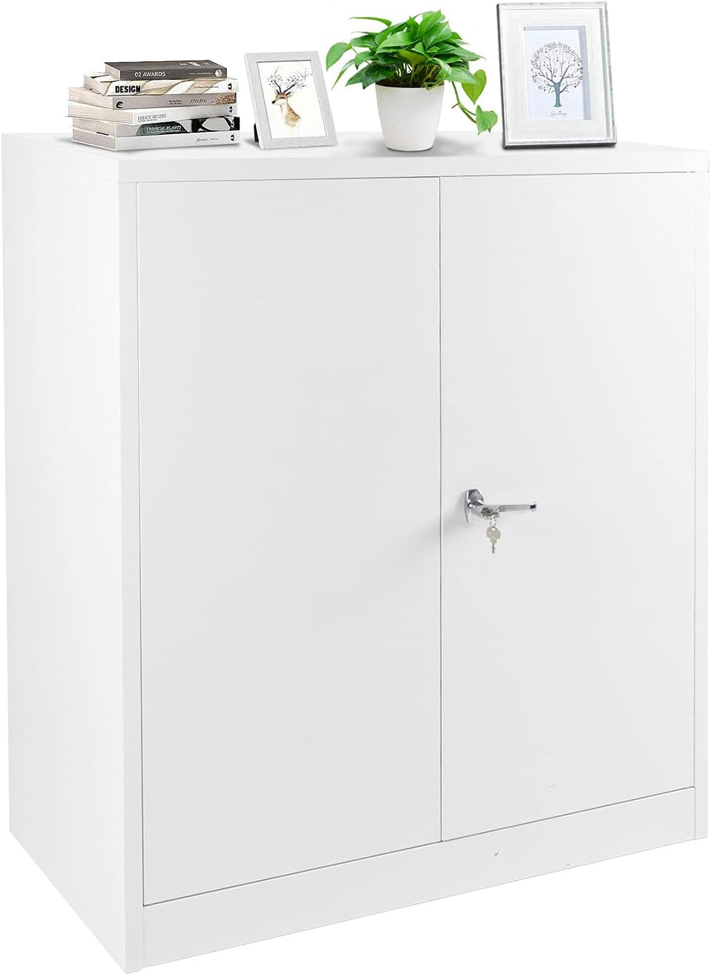 Lockable Metal Storage Cabinet with 2 Doors O329