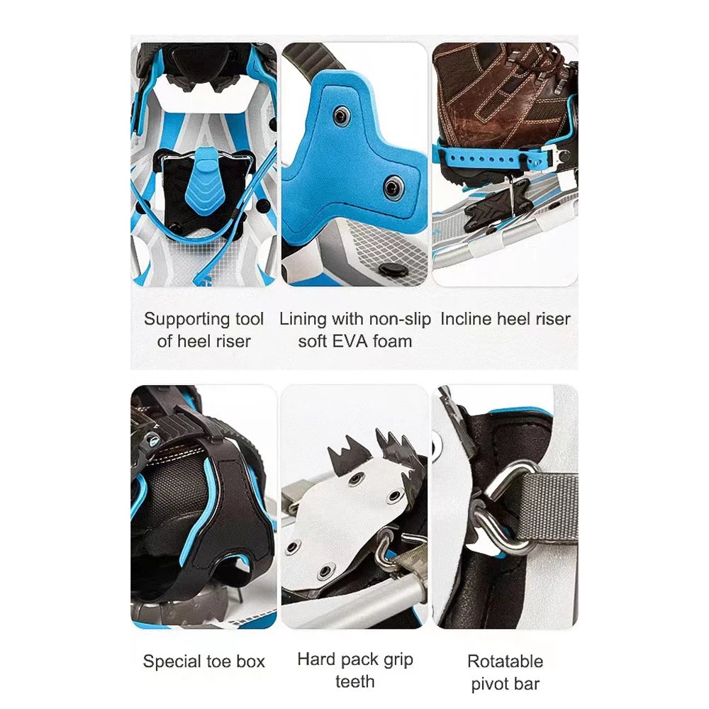 Aluminum Alloy AntiSlip Adjustable Snowshoes P635