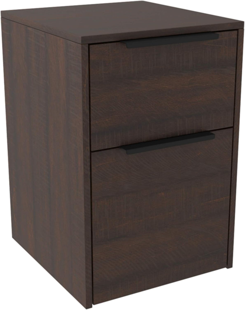 Whitewash Brown 2 Drawer Filing Cabinet A509