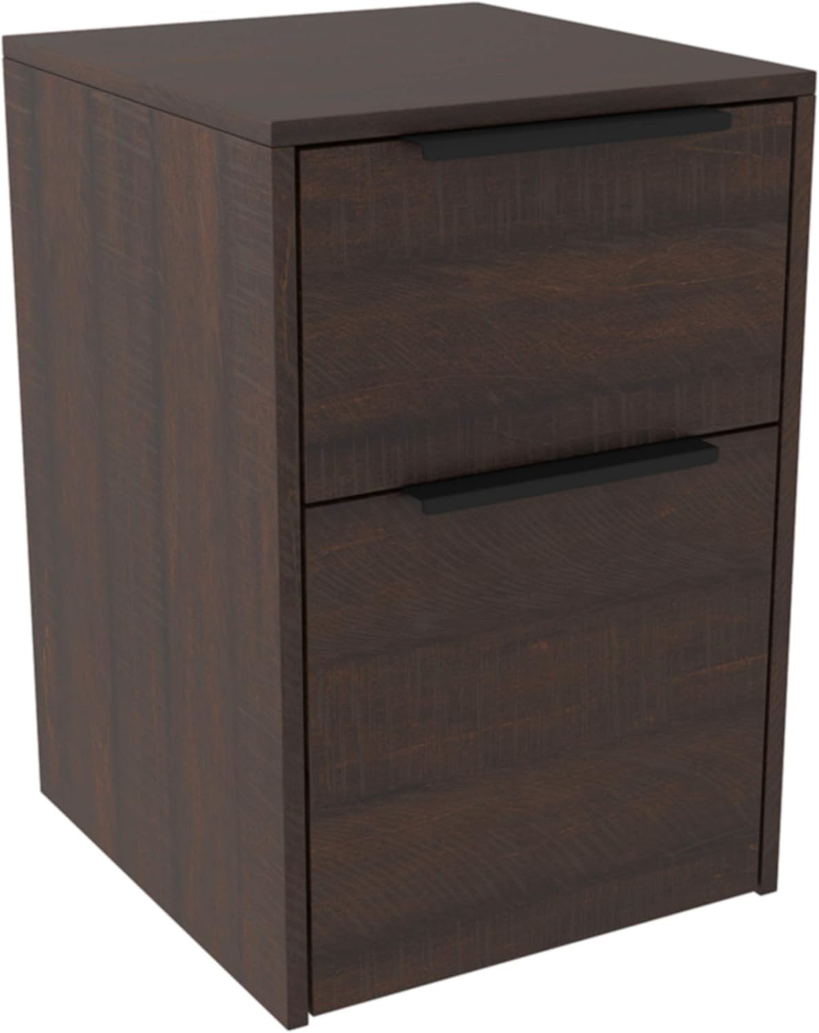 Whitewash Brown 2 Drawer Filing Cabinet A509