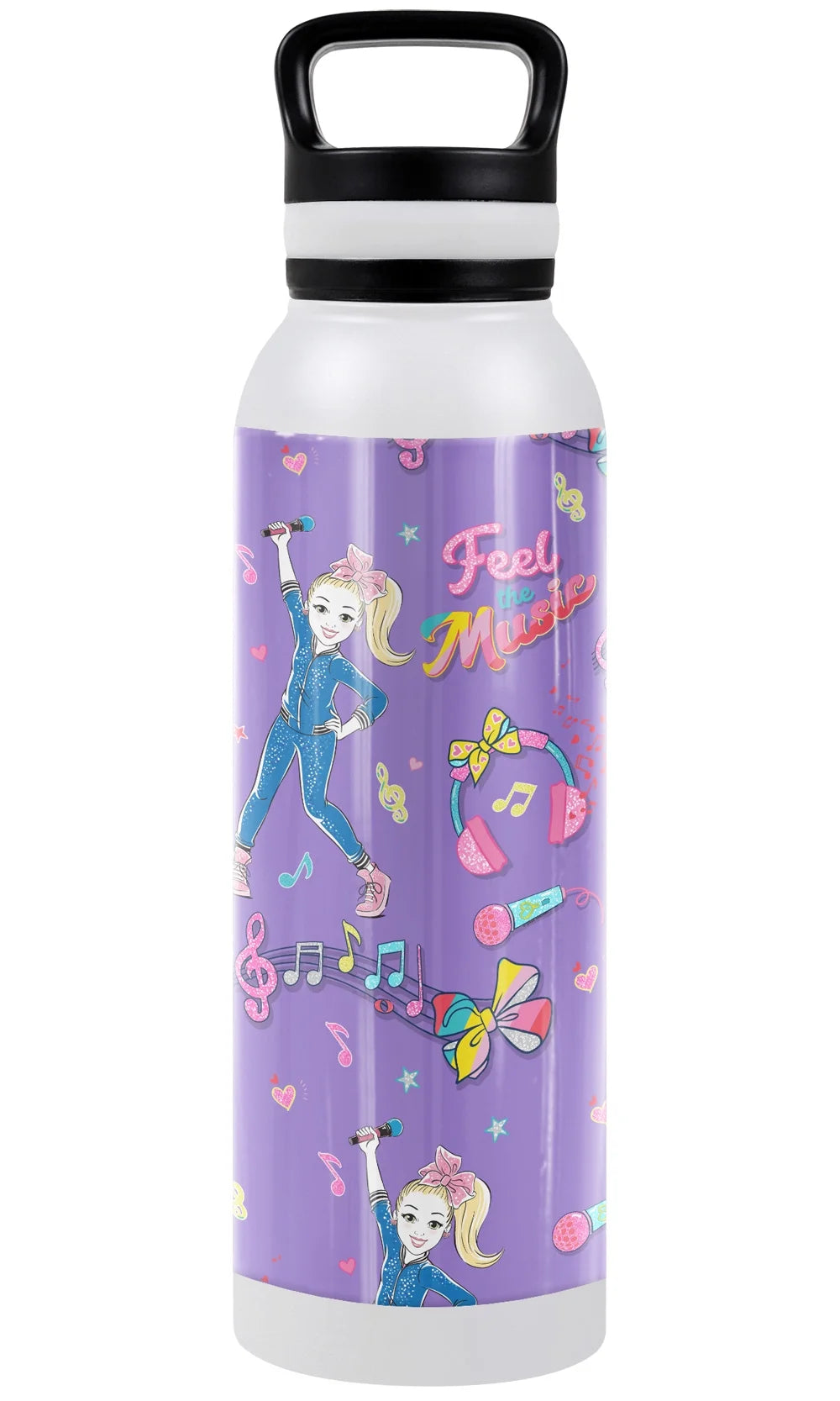 24 oz Vacuum Insulated Stainless Steel Water Bottle with Loop Cap V1664