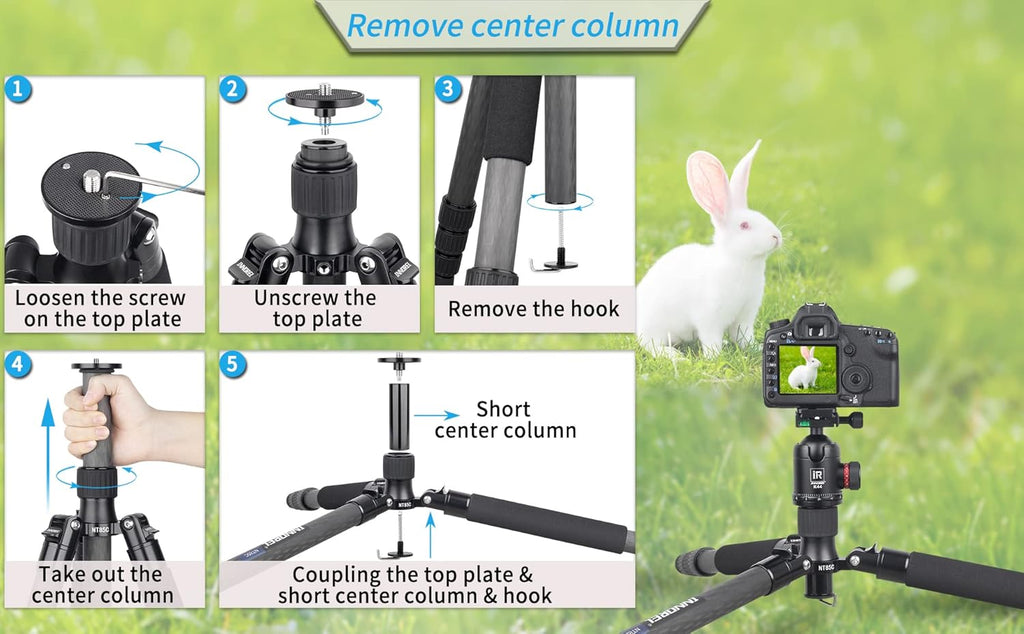 Carbon Fiber Tripod with 32mm Tube and 360° Panoramic Ballhead X7584
