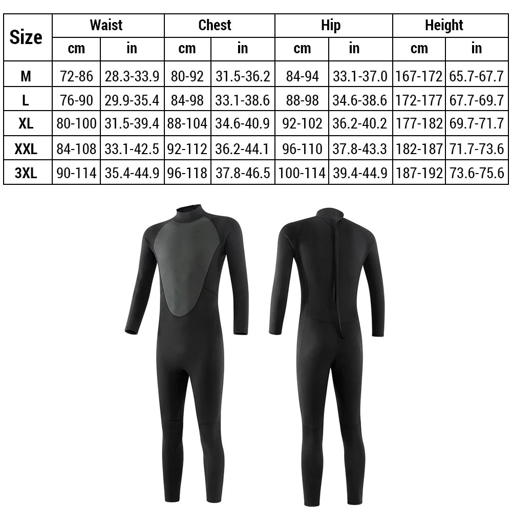 Long Sleeve Thermal Rash Guard Wetsuit O45542