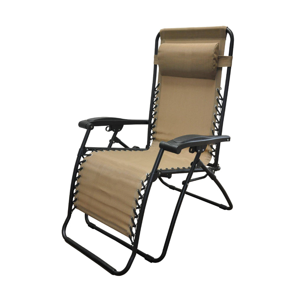Beige Oversized Zero Gravity Chair U92476