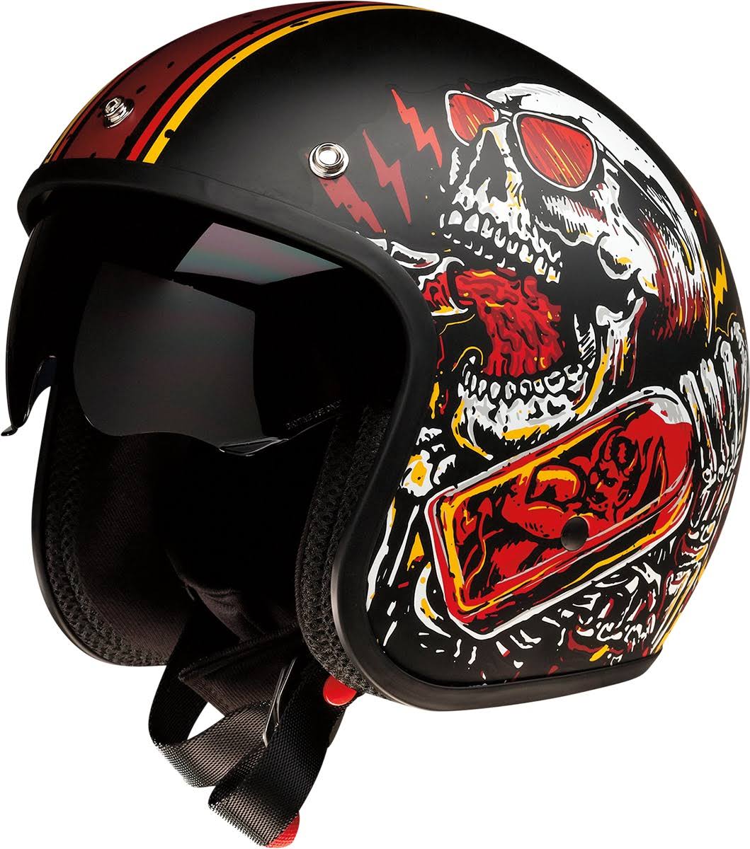 Black/Red Saturn Helmet B1334