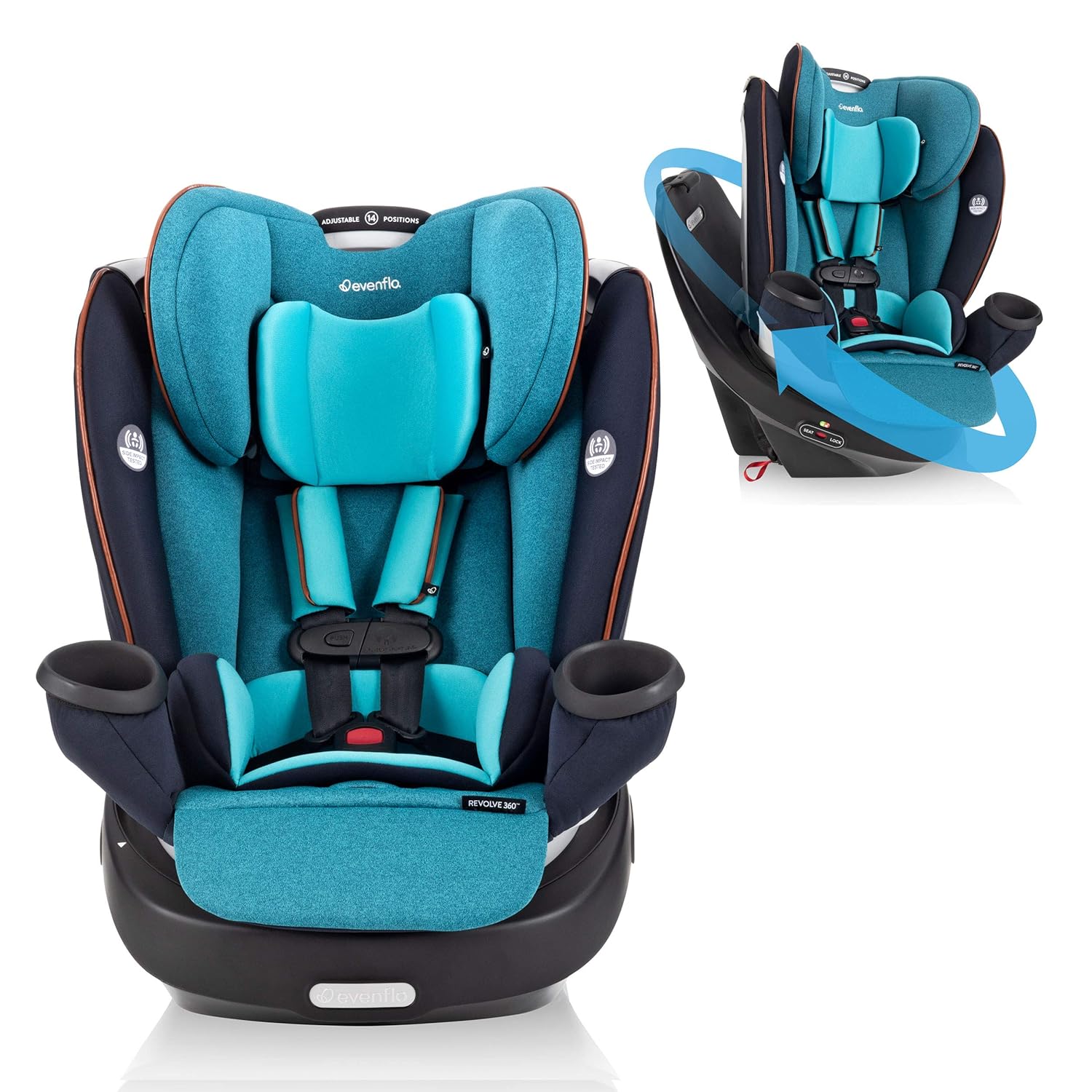 Sapphire Blue Rotational All-in-One Convertible Car Seat U534121