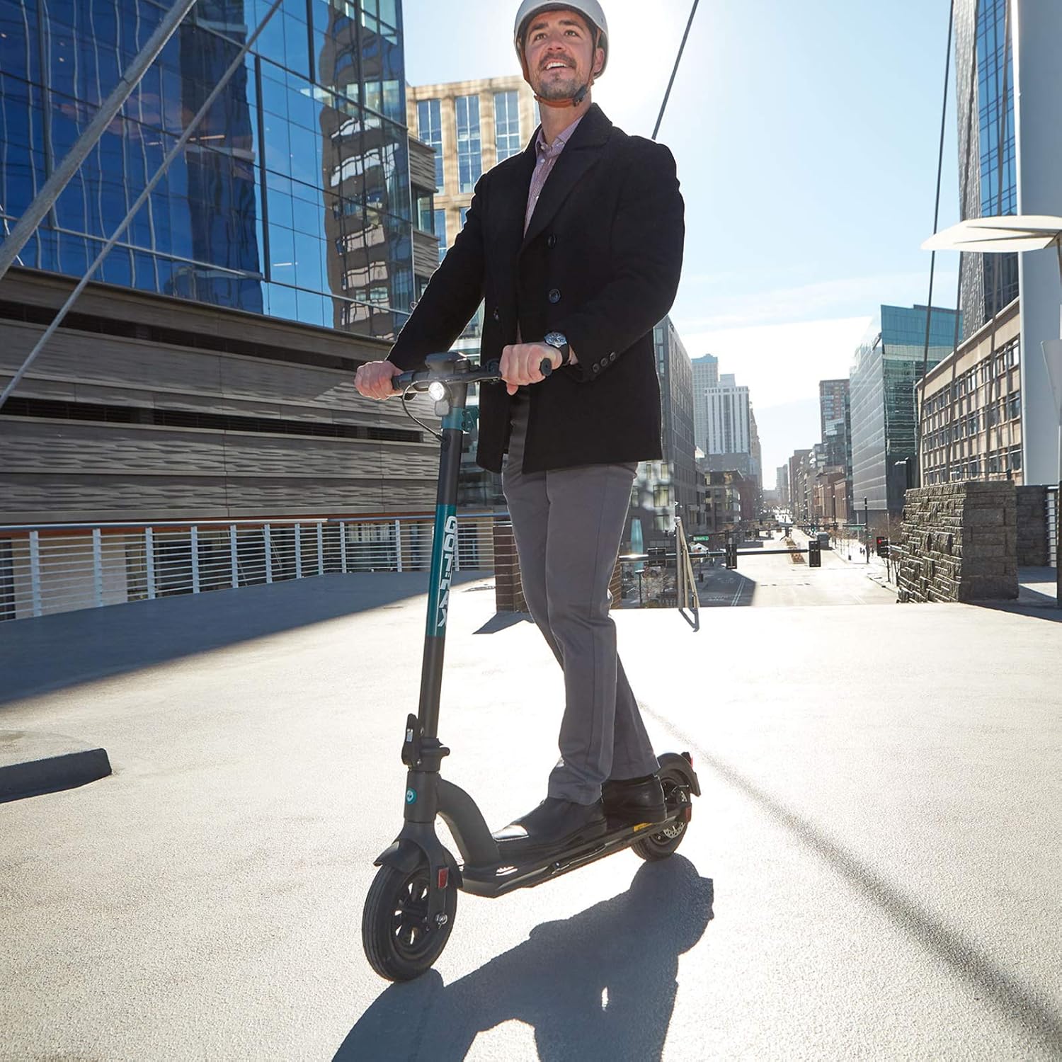 Electric Scooter with 10" Pneumatic Tires, 45 Mile Range, 20Mph Speed, Foldable R16555